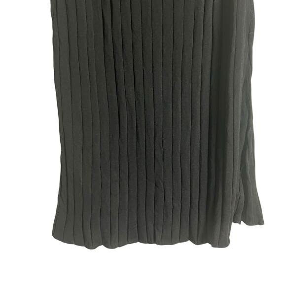 House of Harlow 1960 Black Ribbed Knit Midi Skirt Size Medium - Picture 4 of 9